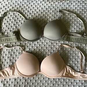SOLD 32B Victoria’s Secret Super Push Up Bras (set)